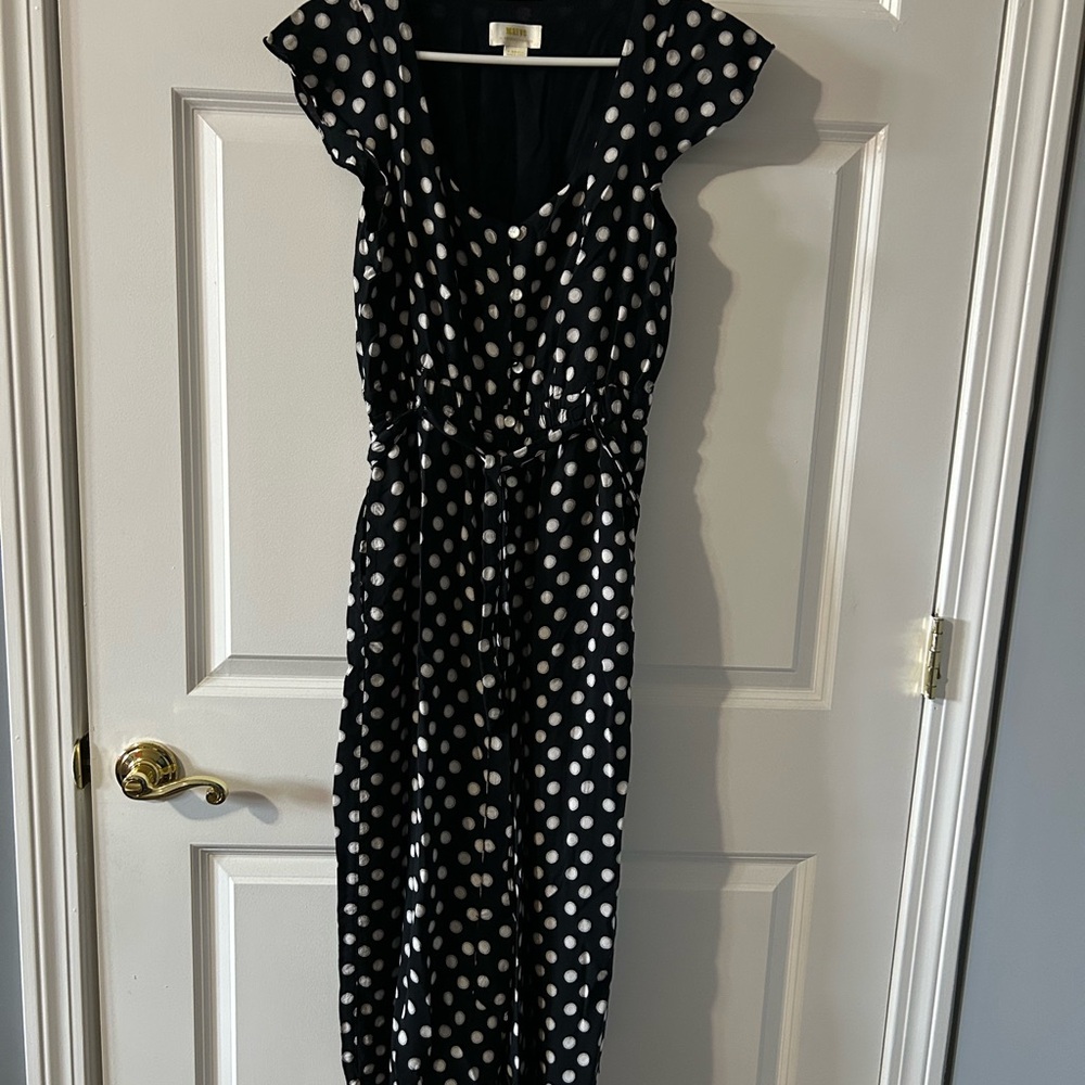 Maeve Polka Dot Black and White jumpsuit